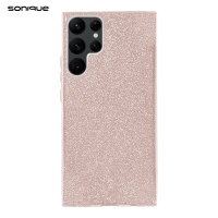 Θήκη Σιλικόνης Sonique Shiny Samsung Galaxy S22 Ultra Ροζ