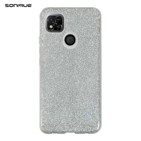 Θήκη Σιλικόνης Sonique Shiny Xiaomi Redmi 10A Ασημί