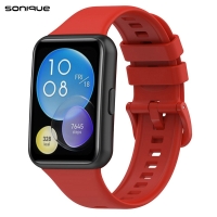 Λουράκι Σιλικόνης Soft Band Sonique για Huawei Fit 2 Active Κόκκινο