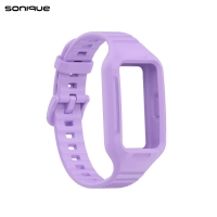 Λουράκι Σιλικόνης Dot Band Sonique για Huawei Band 6 / Huawei Band 7 Μωβ Ανοιχτό
