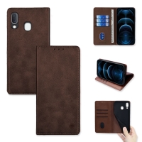 Θήκη Πορτοφόλι Vintage Magnet Wallet Sonique Samsung Galaxy A20e Καφέ