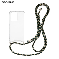 Θήκη Σιλικόνης με Κορδόνι Sonique Armor Clear Xiaomi Xiaomi 11T / Xiaomi 11T Pro Rainbow Πράσινο