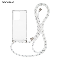 Θήκη Σιλικόνης με Κορδόνι Sonique Armor Clear Xiaomi Xiaomi 11T / Xiaomi 11T Pro Rainbow Λευκό