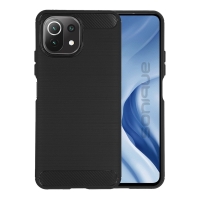 Θήκη Σιλικόνης Sonique Carbon Brushed Xiaomi Mi 11 Lite 4G / Mi 11 Lite 5G Μαύρο
