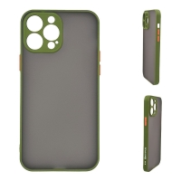 Θήκη Σιλικόνης Color Button Bumper Sonique Apple iPhone 13 Pro Max Πράσινο Ανοιχτό
