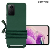 Θήκη Σιλικόνης με Κορδόνι CarryHang Sonique Xiaomi Redmi Note 12s Πράσινο Σκούρο