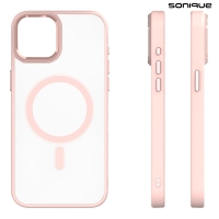 Θήκη Magnetic MagMetal Sonique Apple iPhone 13 Ροζ
