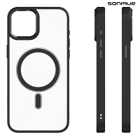 Θήκη Magnetic MagMetal Sonique Apple iPhone 15 Μαύρο