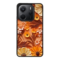 Θήκη Sonique 3D Flower Series για Xiaomi Redmi Note 14 4G (164.84mm) Πορτοκαλί