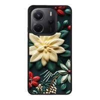 Θήκη Sonique 3D Flower Series για Xiaomi Redmi Note 14 4G (164.84mm) Πράσινο