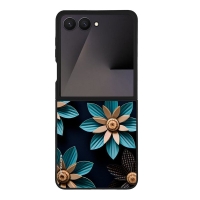 Θήκη Sonique 3D Flower Series για Samsung Galaxy Z Flip 7 Γαλάζιο