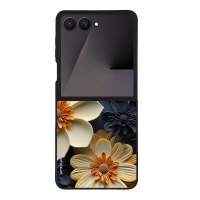 Θήκη Sonique 3D Flower Series για Samsung Galaxy Z Flip 7 Εκρού