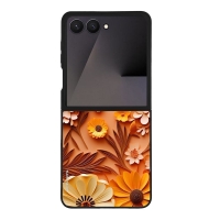 Θήκη Sonique 3D Flower Series για Samsung Galaxy Z Flip 7 Πορτοκαλί