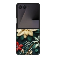 Θήκη Sonique 3D Flower Series για Samsung Galaxy Z Flip 7 Πράσινο