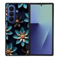 Θήκη Sonique 3D Flower Series για Samsung Galaxy Z Fold 7 Γαλάζιο