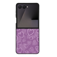 Θήκη Sonique Heart Series για Samsung Galaxy Z Flip 7 Βιολετί