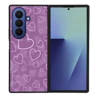 Θήκη Sonique Heart Series για Samsung Galaxy Z Fold 7 Βιολετί