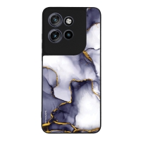 Θήκη Sonique Marble Series για Motorola Edge 50 Neo 5G Μωβ Γκρι