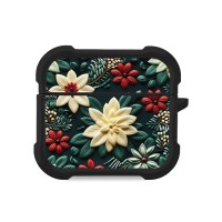 Θήκη Σιλικόνης Sonique 3D Flower Series για AirPods 3 Πράσινο