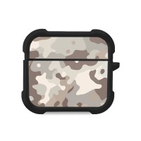 Θήκη Σιλικόνης Sonique Camouflage Army Series για AirPods 3 Μπεζ