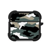 Θήκη Σιλικόνης Sonique Camouflage Army Series για AirPods 3 Χακί