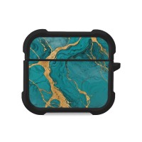 Θήκη Σιλικόνης Sonique Marble Series για AirPods 3 Πράσινο