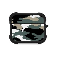 Θήκη Σιλικόνης Sonique Camouflage Army Series για AirPods Pro / Pro 2 Χακί