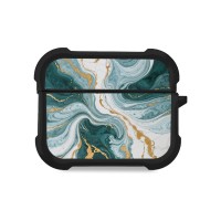 Θήκη Σιλικόνης Sonique Marble Series για AirPods Pro / Pro 2 Πράσινο 01