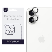 Camera Protection Sonique Glitter Lens Pro Apple iPhone 16 / iPhone 16 Plus Silver