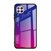 Glass Case Huawei P40 Lite Μπλε / Ματζέντα