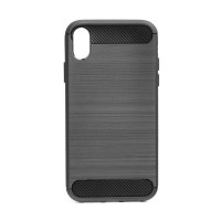 Θήκη Σιλικόνης Carbon TPU Fiber Brushed Apple iPhone XR Μαύρο