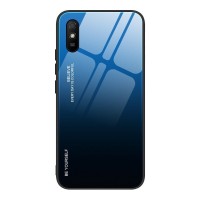 Glass Case Xiaomi Redmi 9A / Redmi 9AT Μαύρο / Μπλε