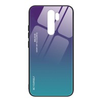 Glass Case Xiaomi Redmi 9 Μωβ / Μπλέ