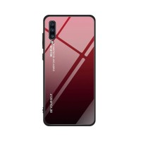 Glass Case Samsung Galaxy A70/A70s Μαύρο / Κόκκινο