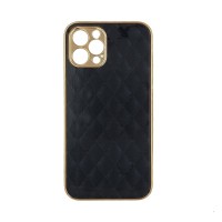 GKK Electroplate Glass Case Apple iPhone 12 Pro Max Cube Μαύρο