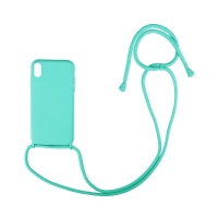 Θήκη Σιλικόνης με Κορδόνι CarryHang Sonique Apple iPhone XS MAX Γαλάζιο