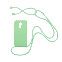 Θήκη Σιλικόνης με Κορδόνι CarryHang Sonique Xiaomi Redmi 9 Πράσινο Ανοιχτό