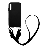 Θήκη Σιλικόνης με Strap CarryHang Sonique Samsung Galaxy A50 / Galaxy A50S / Galaxy A30S Μαύρο