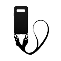 Θήκη Σιλικόνης με Strap CarryHang Sonique Samsung Galaxy S10 Plus Μαύρο