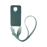 Θήκη Σιλικόνης με Strap CarryHang Sonique Xiaomi Redmi Note 9S/9 Pro Πράσινο Σκούρο