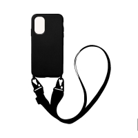 Θήκη Σιλικόνης με Strap CarryHang Sonique Xiaomi Poco F3 / Mi 11i Μαύρο