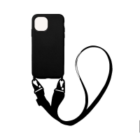 Θήκη Σιλικόνης με Strap CarryHang Sonique Xiaomi Mi 11 Lite 4G / Mi 11 Lite 5G Μαύρο