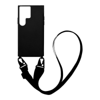 Θήκη Σιλικόνης με Strap CarryHang Sonique Samsung Galaxy S22 Ultra Μαύρο