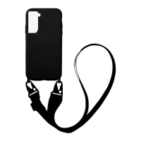 Θήκη Σιλικόνης με Strap CarryHang Sonique Samsung Galaxy S22 Μαύρο