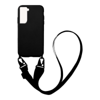 Θήκη Σιλικόνης με Strap CarryHang Sonique Samsung Galaxy S21 FE Μαύρο