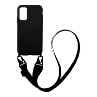 Θήκη Σιλικόνης με Strap CarryHang Sonique Samsung Galaxy A03s Μαύρο