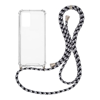 Θήκη Σιλικόνης με Κορδόνι Sonique Armor Clear Samsung Galaxy A52 4G/5G / Galaxy A52s 5G Rainbow Μαύρο