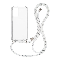 Θήκη Σιλικόνης με Κορδόνι Sonique Armor Clear Samsung Galaxy A52 4G/5G / Galaxy A52s 5G Rainbow Λευκό