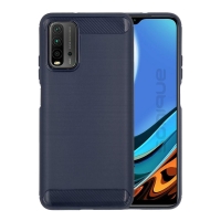 Θήκη Σιλικόνης Sonique Carbon Brushed Xiaomi Redmi 9T Μπλέ