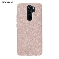 Θήκη Σιλικόνης Sonique Shiny Xiaomi Redmi Note 8 Pro Ροζ